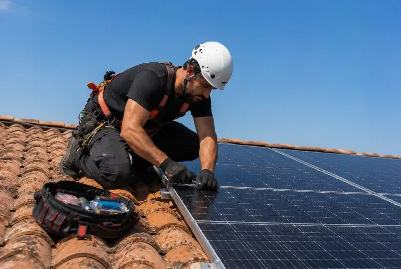 Maintenance et monitoring de panneaux solaires à Biron
