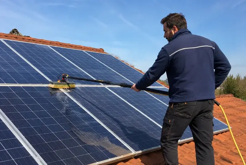 Nettoyage et entretien de panneaux solaires à Biron