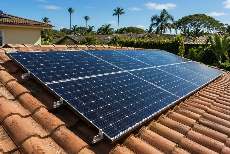 Installation de panneaux solaires à Biron